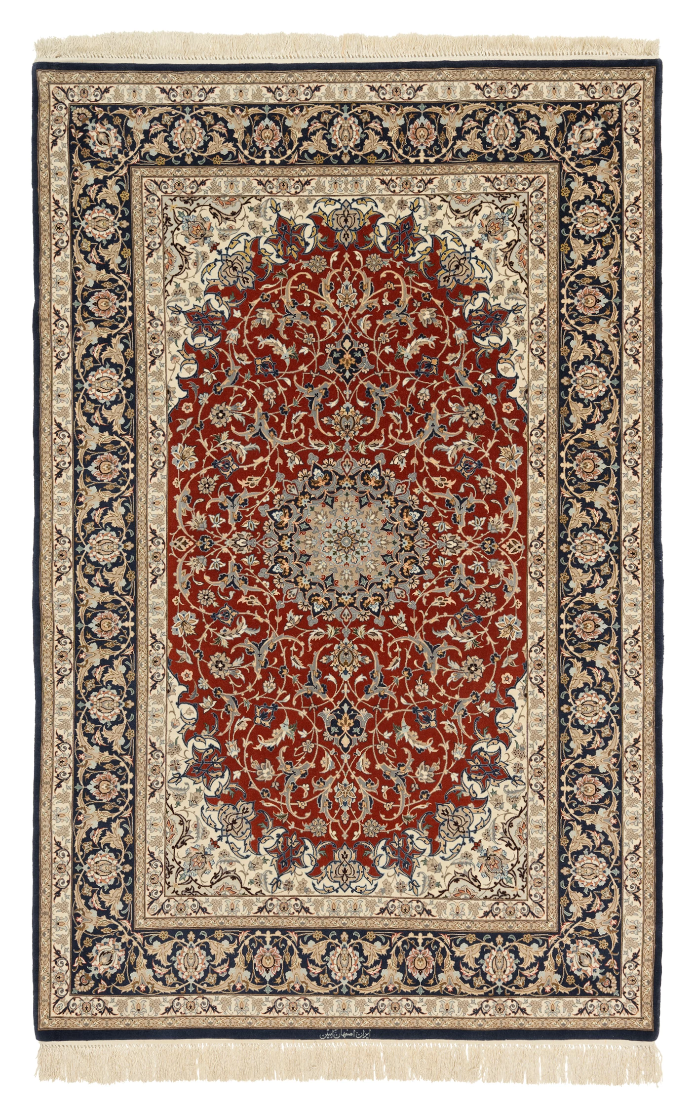 RODBORN Isfahan auf Seide <br><strong>223 x 145 cm</strong> 1 5809 RODBORN Jsfahan auf Seide 223 x 145 cm